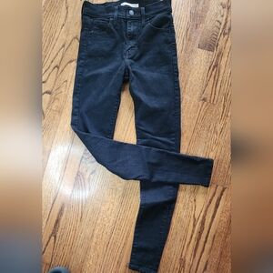 Levi's Black Skinny Jeans Sleek Stretchy Fit